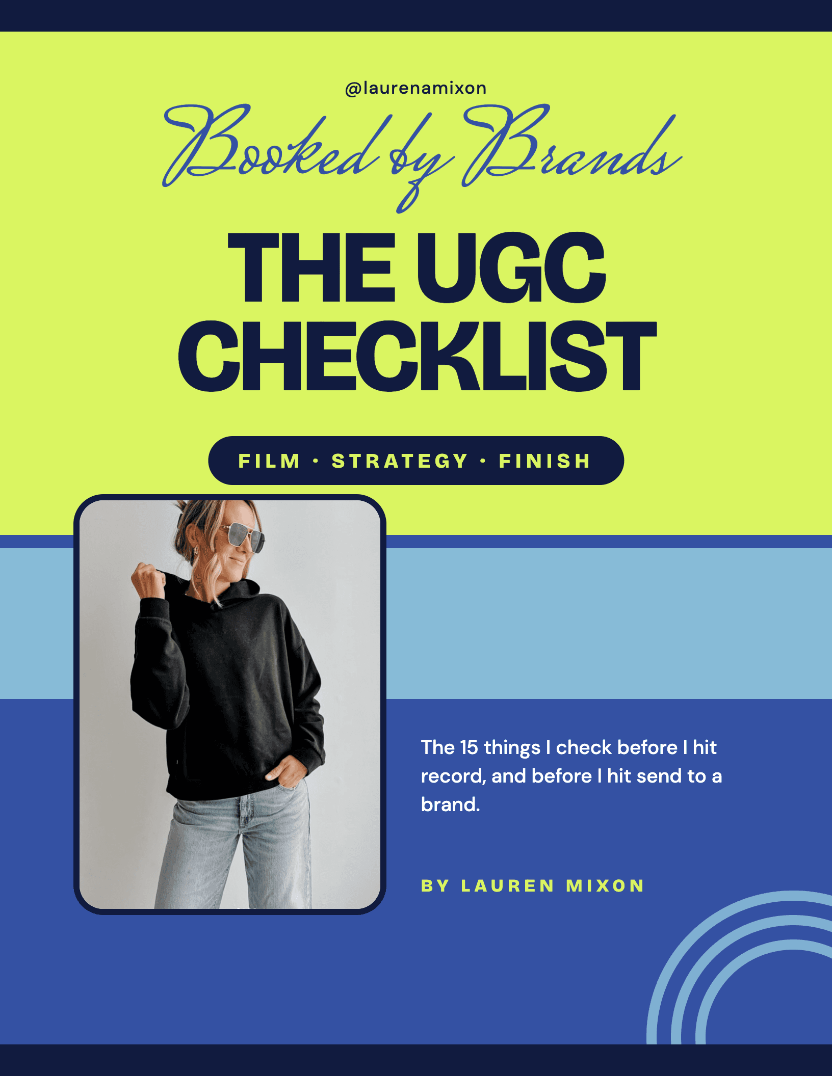 Booked by Brands: The UGC Checklist cover